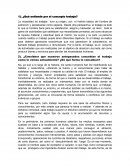 Concepto de trabajo