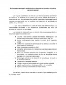 Acciones del desempeño profesional que impactan en la mejora educativa del centro escolar