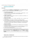 Actividad integradora. Introducción a la epistemología