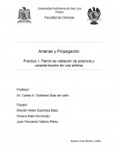 Patrón de radiación de potencia y caracterización de una antena