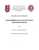 Sustentabilidad de la carrera de Técnico Laboratorista Químico
