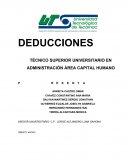 DEDUCCIONES
