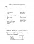 Detección de biomoléculas en los alimentos