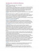 Introducción a la Historia Moderna