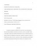 PEDAGOGIA: DISCURSOS Y PRACTICAS