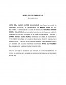 Acto constitutivo ﻿Inged de Colombia S.A.S