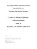 Informe de: “PORCENTAJE DE DEFORMACION-DUREZA”