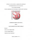 Mantenimiento de computadoras