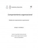 Modelos de comportamiento organizacional