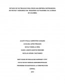 ESTUDIO DE FACTIBILIDAD PARA CREAR UNA EMPRESA DISTRIBUIDORA DE FRUTAS Y VERDURAS CON PEQUEÑOS CULTIVADORES DE LA ZONAS DE COLOMBIA