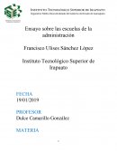 Ensayo sobre las escuelas de la administración