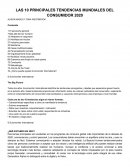LAS 10 PRINCIPALES TENDENCIAS MUNDIALES DEL CONSUMIDOR 2020