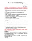 Hacia un mundo sin abejas