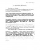 LA MIRADA DE LA ESPECIALIDAD Y DEFINICIONES