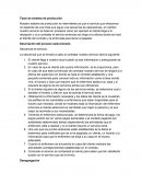 Tipos de sistema de producción