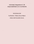 MI RESPONSABILIDAD CON EL AMBIENTE