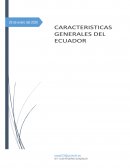 Características Generales del Ecuador