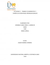 DISEÑO DE ESTRATEGIAS ORGANIZACIONALES. Página 1