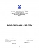 Informática Industrial. Elemento final de control