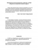 Departamento Nacional de Planeacion, institución o entidad influyente en el desarrollo económico regional