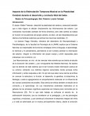 Impacto de la Estimulación Temprana Musical en la Plasticidad Cerebral durante el desarrollo y conducta fetal del bebe