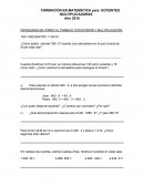 FORMACIÓN EN MATEMÁTICA para DOCENTES MULTIPLICADORXS