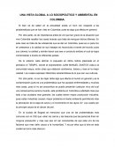 UNA VISTA GLOBAL A LO SOCIOPOLÍTICO Y AMBIENTAL EN COLOMBIA