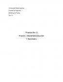 Presión - Manómetro de Bourdón y Barómetro