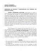 Contestacion de recurso de revocacion