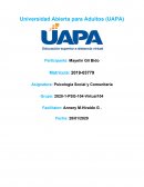 Tarea 2 psicologia social comunitaria uapa