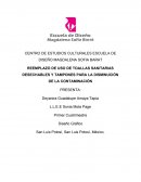 REEMPLAZO DE USO DE TOALLAS SANITARIAS DESECHABLES Y TAMPONES PARA LA DISMINUCIÓN DE LA CONTAMINACIÓN
