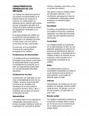 CARACTERISTICAS GENERALES DE LOS METALES