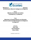 Maximizar la Productividad de una Hacienda Bananera aplicando Metodologías de Inteligencia de Negocios