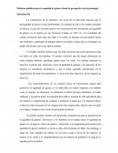 Políticas públicas para la equidad de género desde la perspectiva de la psicología