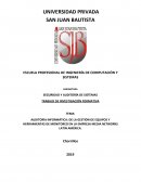AUDITORÍA INFORMÁTICA: DE LA GESTIÓN DE EQUIPOS Y HERRAMIENTAS DE MONITOREO EN LA EMPRESA MEDIA NETWORKS LATIN AMÉRICA