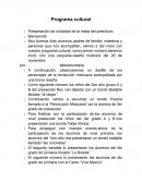 Programa de homenaje 20 de noviembre