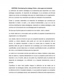 Desarrollo de una nueva estrategia corporativa