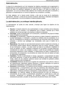 La administración y su enfoque interdisciplinario