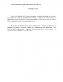 Administración, planeación y análisis organizacional: proceso administrativo (componente grupal)