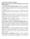 Evaluación planeación estratégica