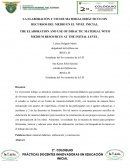 LA ELABORACIÓN Y USO DE MATERIAL DIDÁCTICO CON RECURSOS DEL MEDIO EN EL NIVEL INICIAL