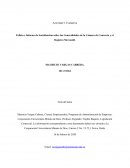Folleto e Informe de Socialización sobre las Generalidades de la Cámara de Comercio y el Registro Mercantil