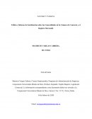 Folleto e Informe de Socialización sobre las Generalidades de la Cámara de Comercio y el Registro Mercantil