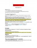Conceptos básicos Resumen C++ Qué es C++