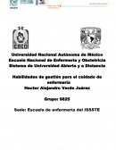 Habilidades de gestion para el cuidado de enfermeria
