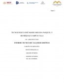 INFORME TECNICO DE TALLER DE DISEÑO