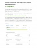 DECISIONES DE FINANCIACIÓN: COMPARACIÓN EMPRESAS COTIZADAS