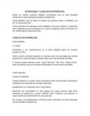 ESTRATEGIAS Y CANALES DE DISTRIBUCIÓN