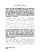CRISIS ECONÓMICA EN MÉXICO