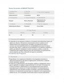 Programa de estudio ADMINISTRACION